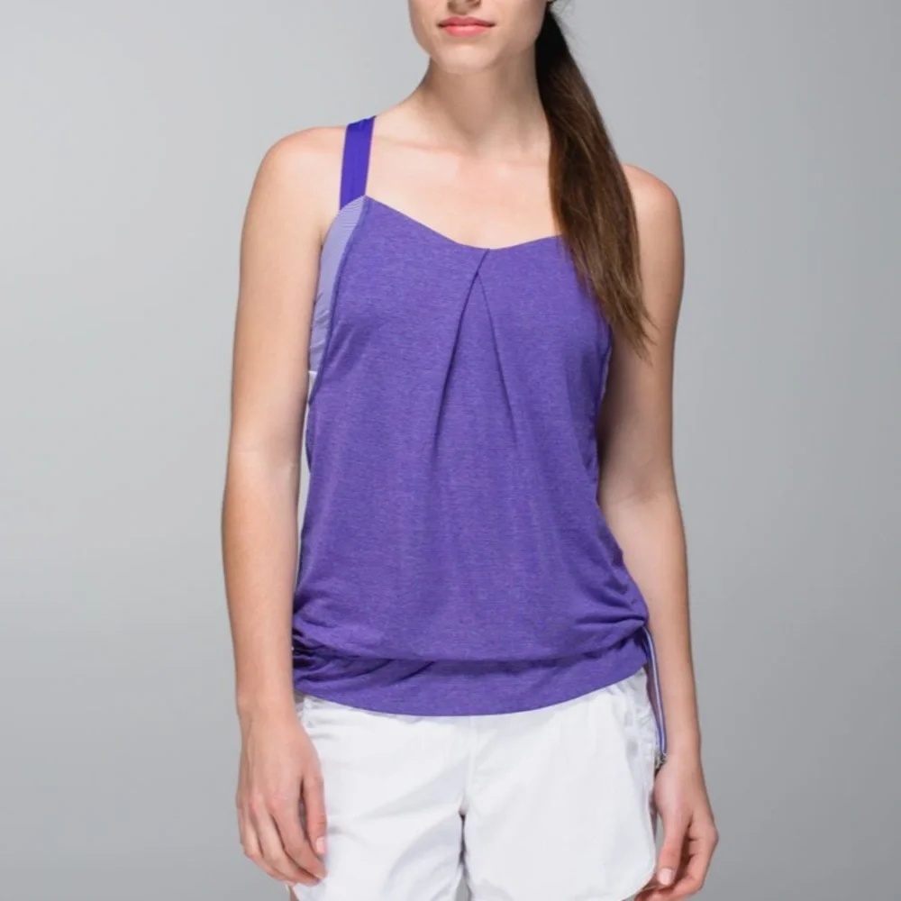 Lululemon Rest Less Tank Purple (Berry) 4